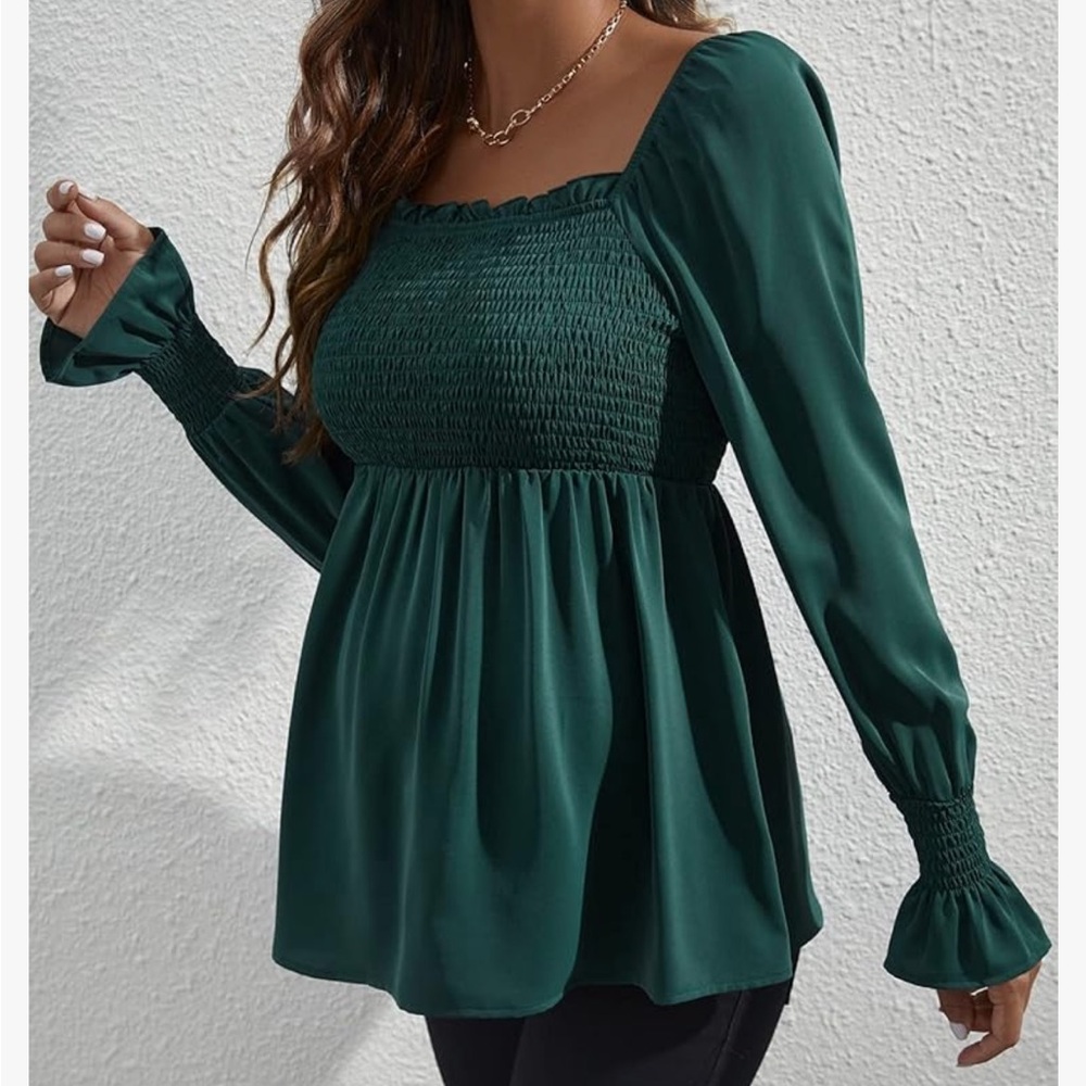 Long Sleeve Maternity Blouse/Top